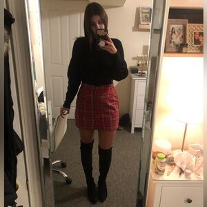 NWT! Plaid Flannel Christmas Skirt!